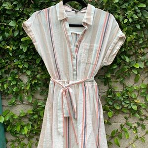 As U Wish | XS Tie-Waist Shirt Dress